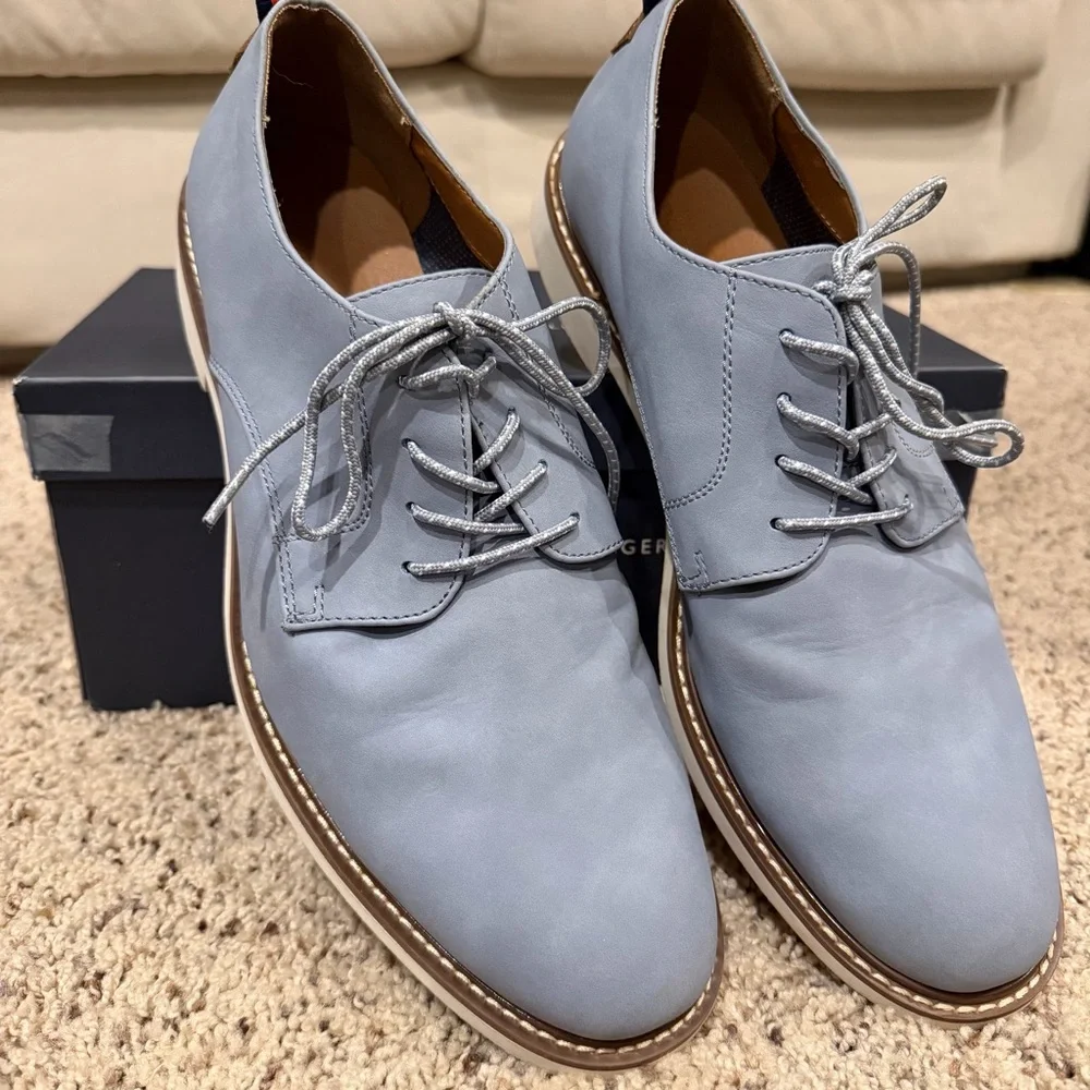Men's Hilfiger Garson Light Blue Lace-Up Derby Shoes